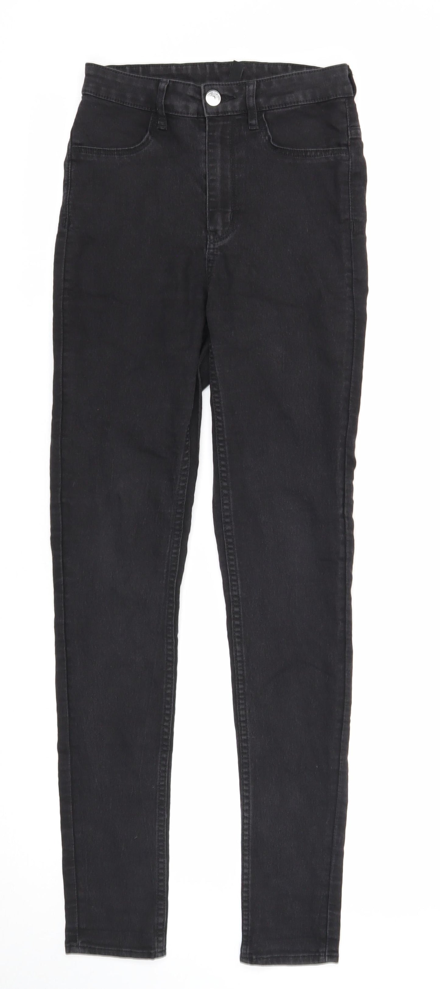 Divided Womens Black Cotton Skinny Jeans Size 8 Regular Zip