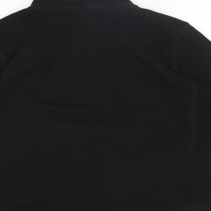 Gap Womens Black Polyester Pullover Sweatshirt Size S Zip