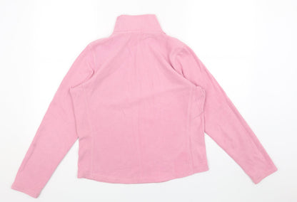 Gap Womens Pink Polyester Pullover Sweatshirt Size M Zip