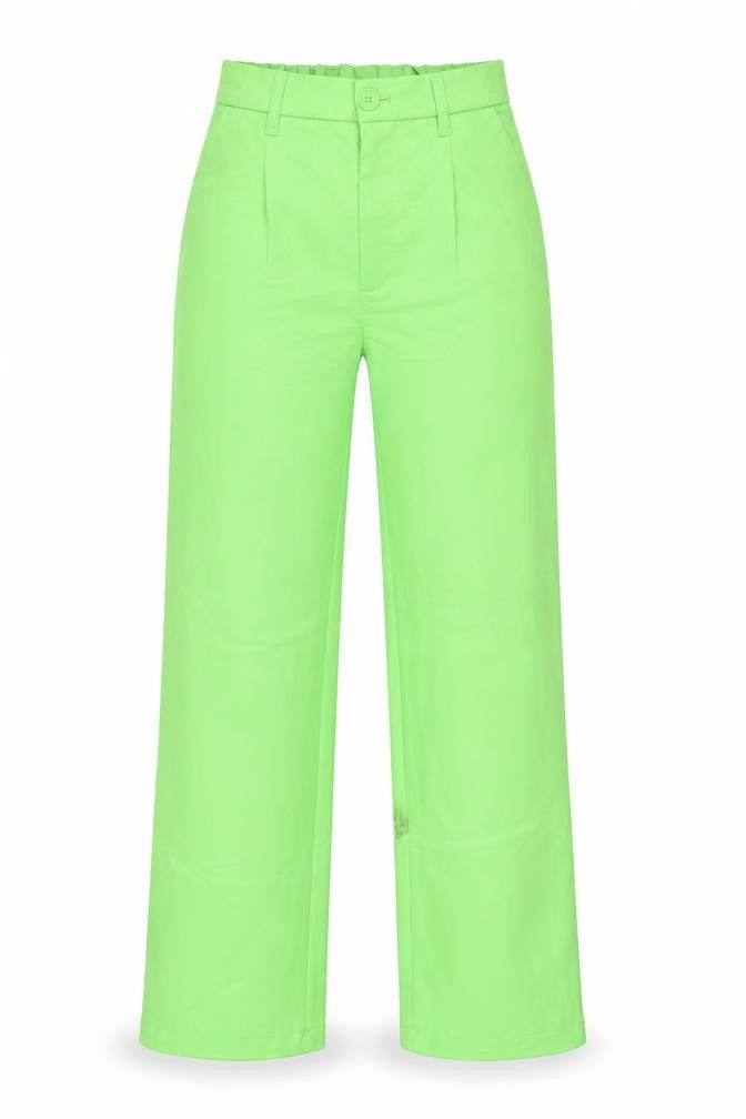 H&M Womens Green Polyester Trousers Size 4 L30 in Regular Button