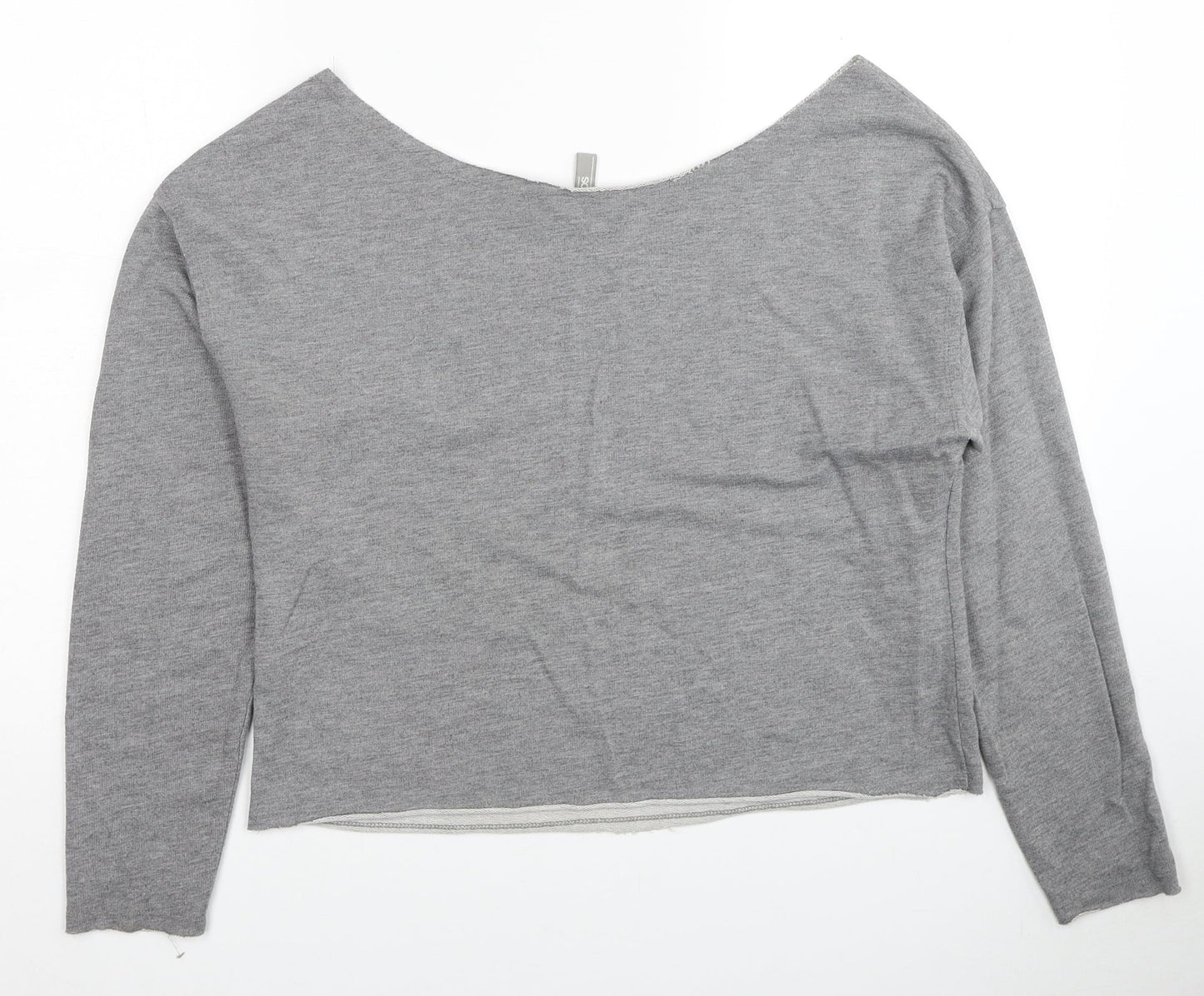 ASOS Womens Grey Cotton Pullover Sweatshirt Size 8 Pullover
