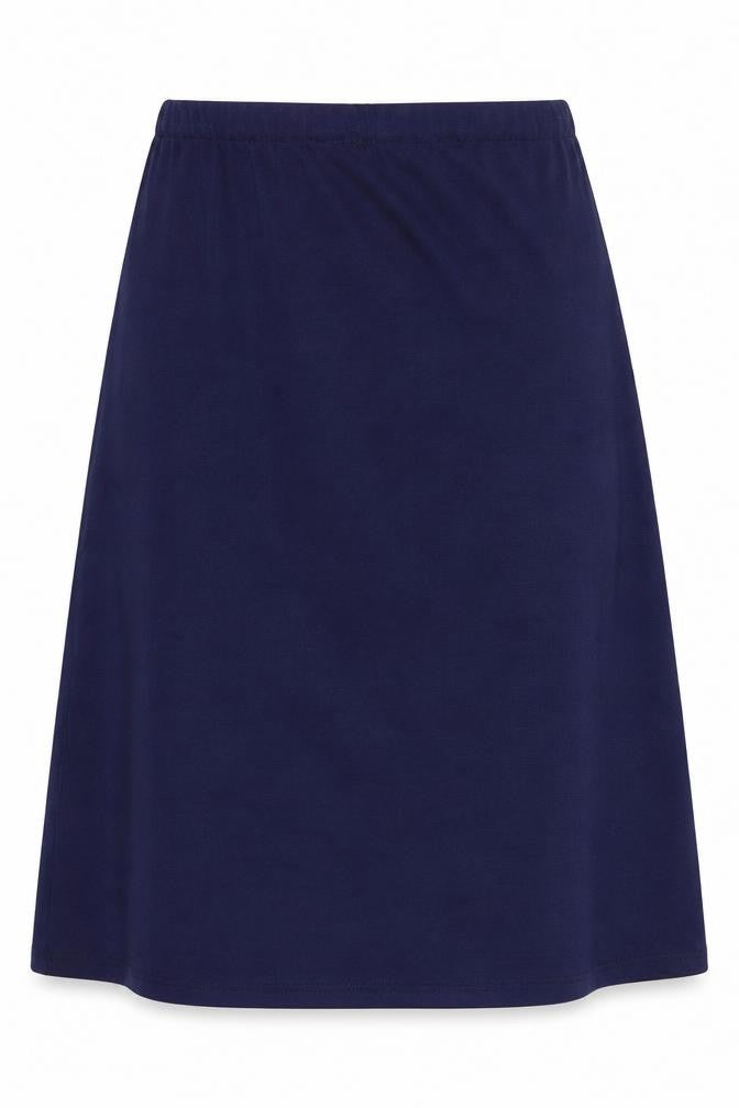 Preworn Womens Blue Polyester A-Line Skirt One Size