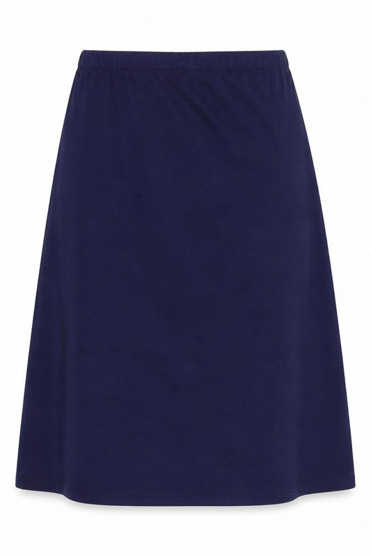 Preworn Womens Blue Polyester A-Line Skirt One Size