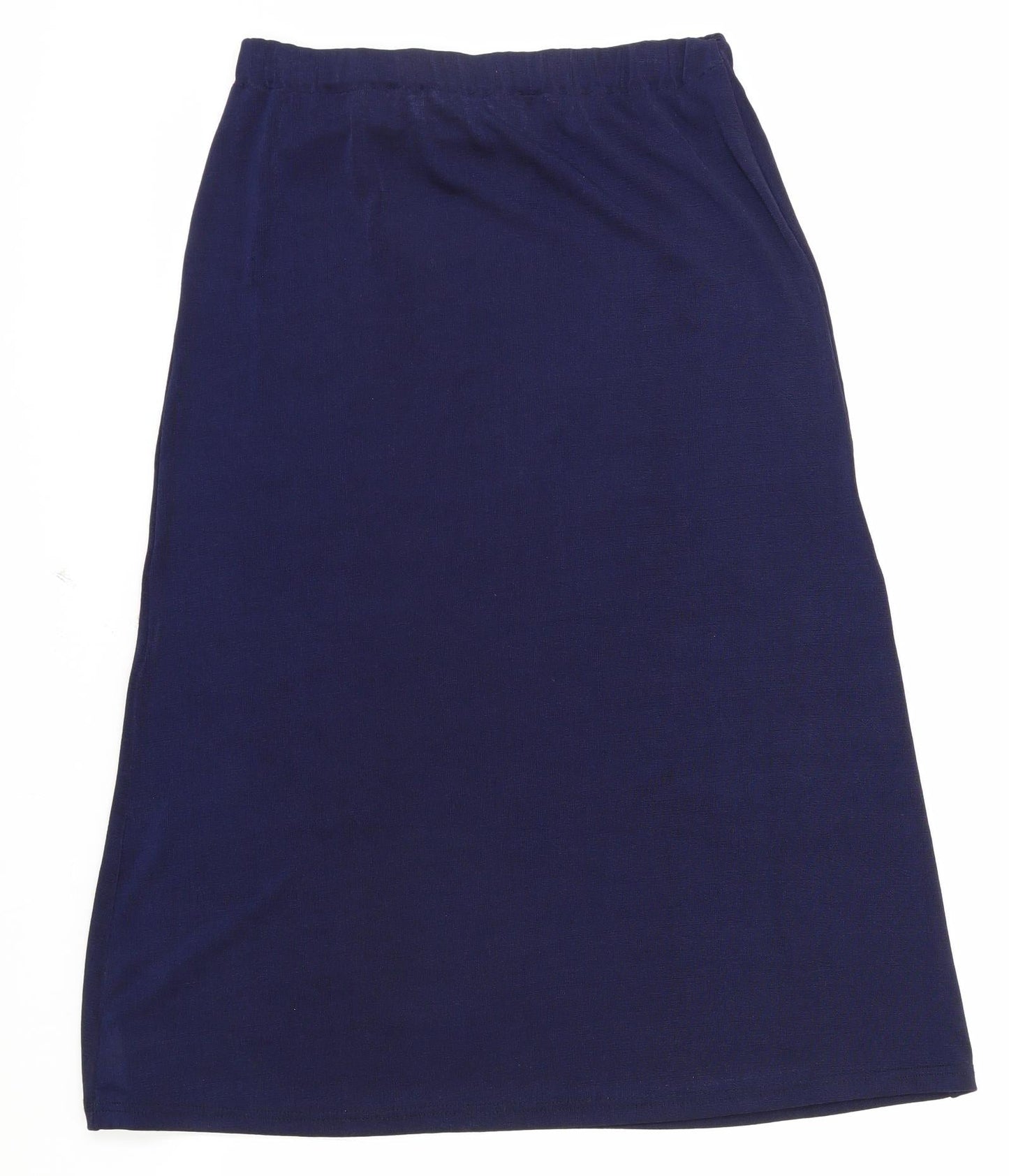 Preworn Womens Blue Polyester A-Line Skirt One Size