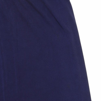 Preworn Womens Blue Polyester A-Line Skirt One Size
