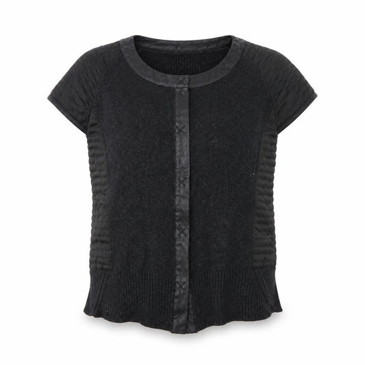 Olsen Womens Black Viscose Basic Blouse Size 14 Scoop Neck