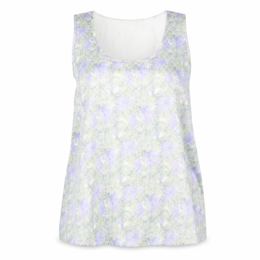 Marks and Spencer Womens Multicoloured Geometric Polyethylene Basic Tank Size 10 Round Neck