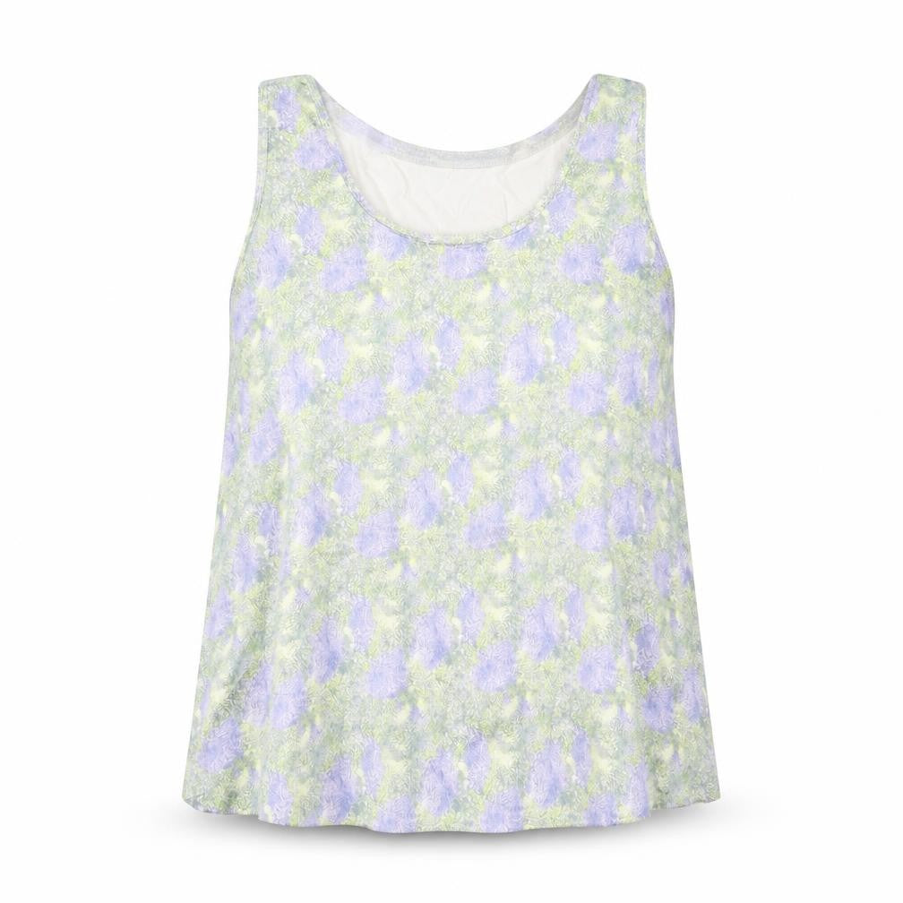 Marks & Spencer Womens Multicoloured Geometric Polyester Basic Tank Size 8 Round Neck