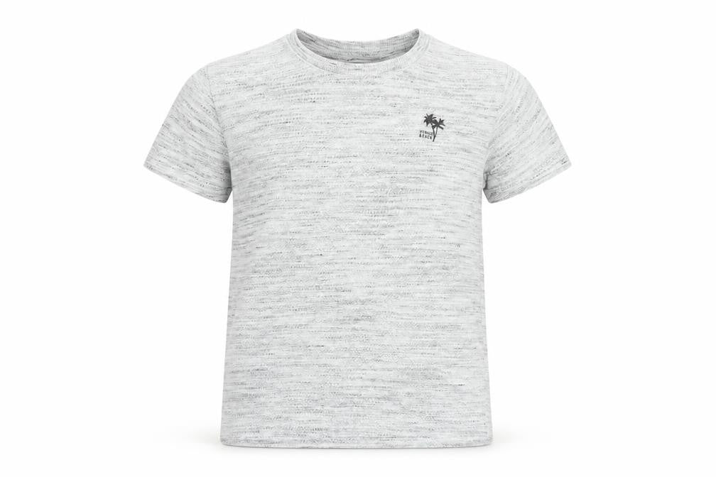 Matalan Boys Grey Cotton Basic T-Shirt Size 9 Years Round Neck Pullover