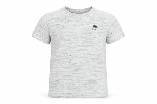 Matalan Boys Grey Cotton Basic T-Shirt Size 9 Years Round Neck Pullover