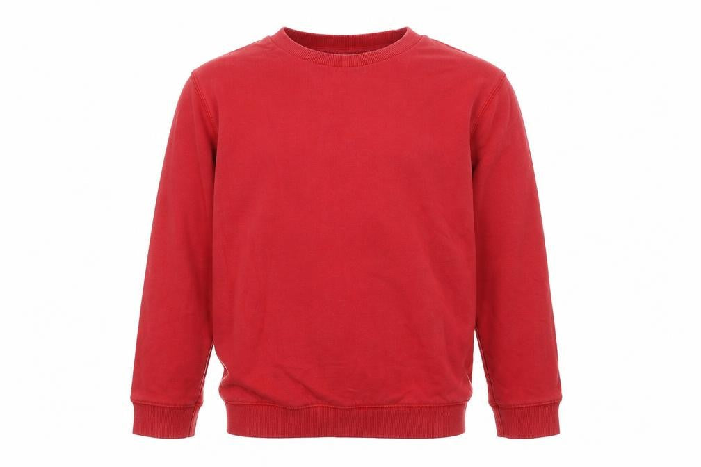 TU Boys Red Cotton Pullover Sweatshirt Size 10 Years Pullover