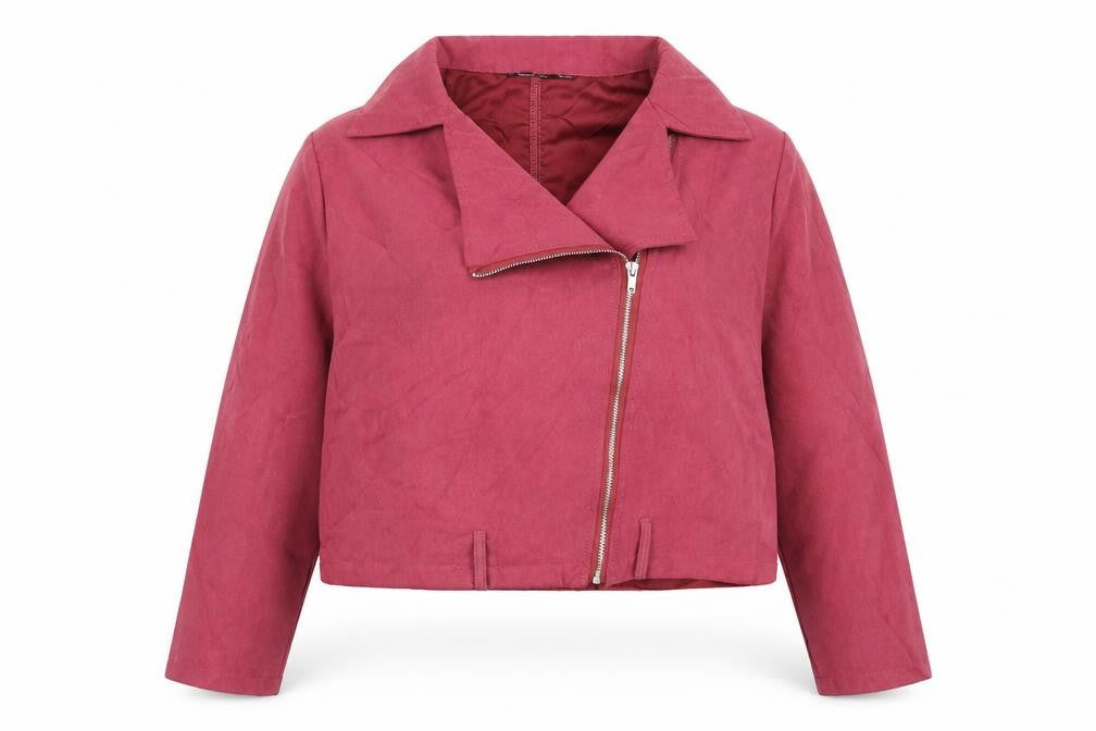 Boohoo Womens Purple Jacket Size 18 Zip