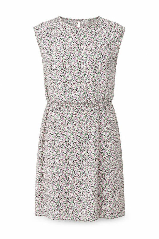 Only Womens Multicoloured Floral Viscose Shift Size L Boat Neck Button