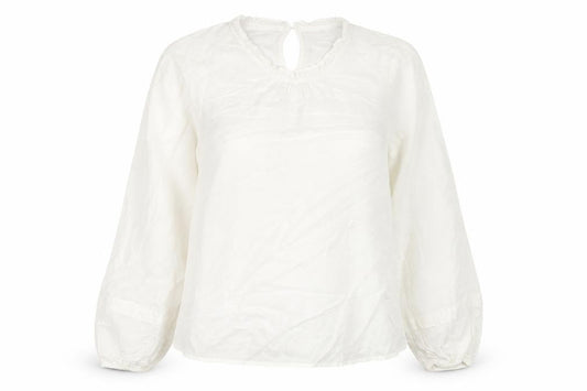 Marks & Spencer Womens White Viscose Basic Blouse Size 14 Round Neck