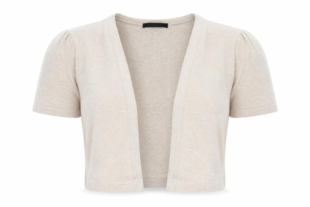 George Womens Beige V-Neck Cotton Cardigan Jumper Size 12