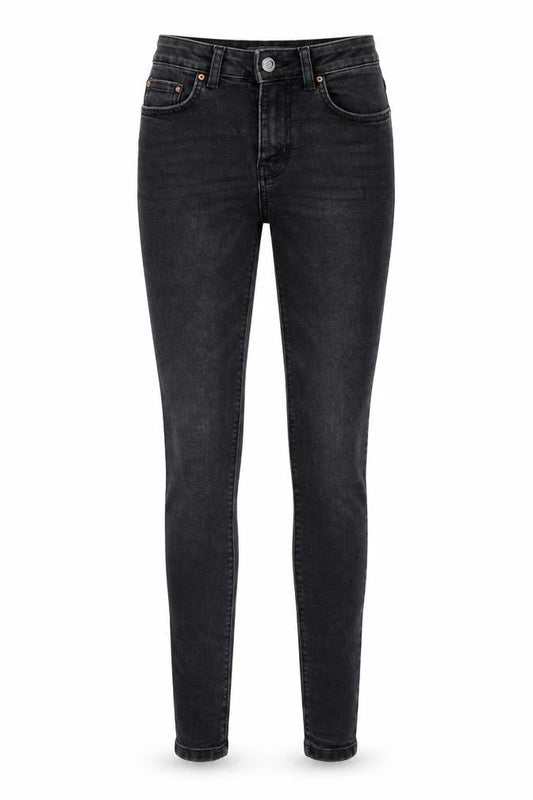 Denim & Co. Womens Black Cotton Skinny Jeans Size 6 Regular Zip