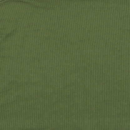 Divided Womens Green Mock Neck Polyester Pullover Jumper Size XS