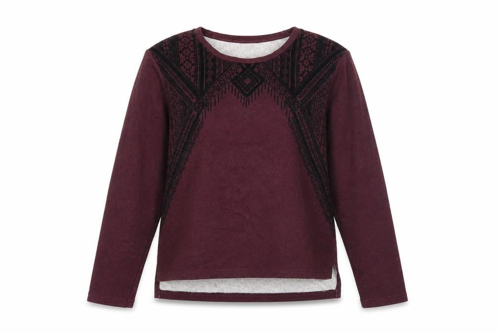 Amisu Womens Purple Round Neck Cotton Pullover Jumper Size XL