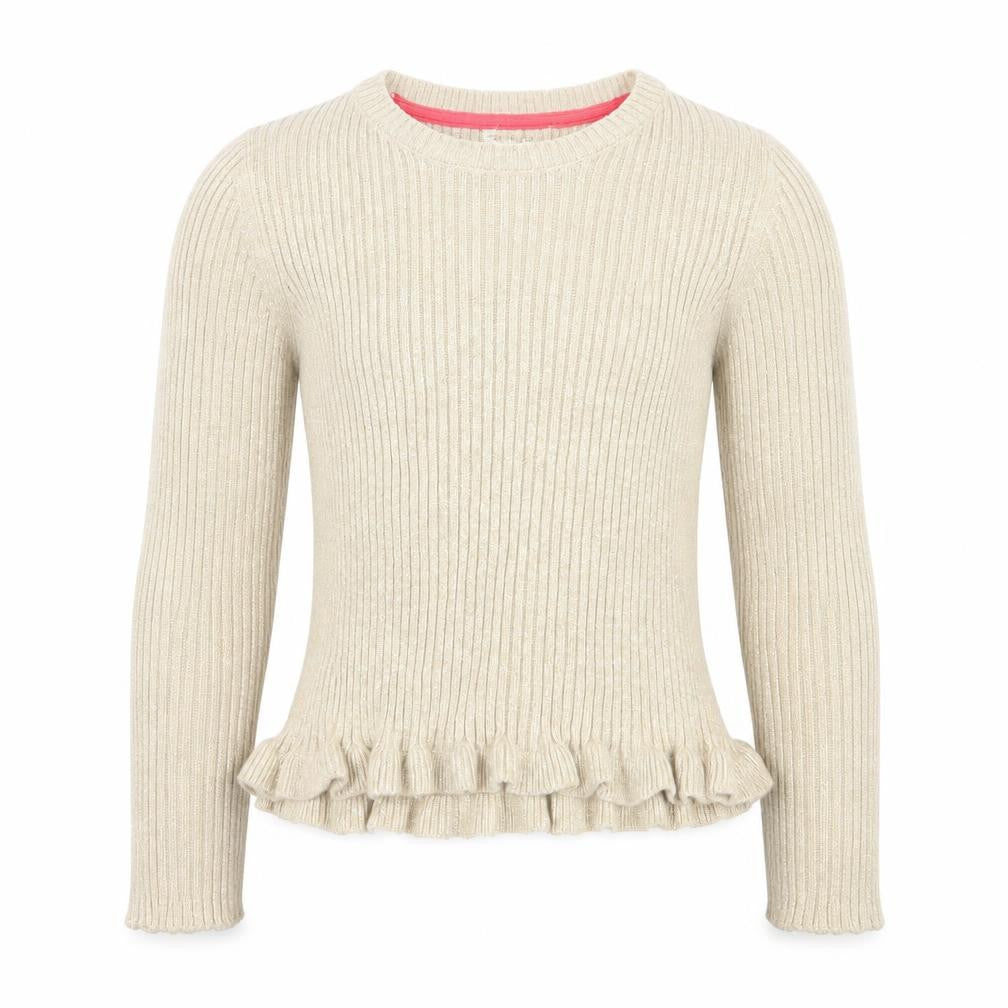 Cynthia Rowley Girls Beige Round Neck Cotton Pullover Jumper Size 5-6 Years Pullover