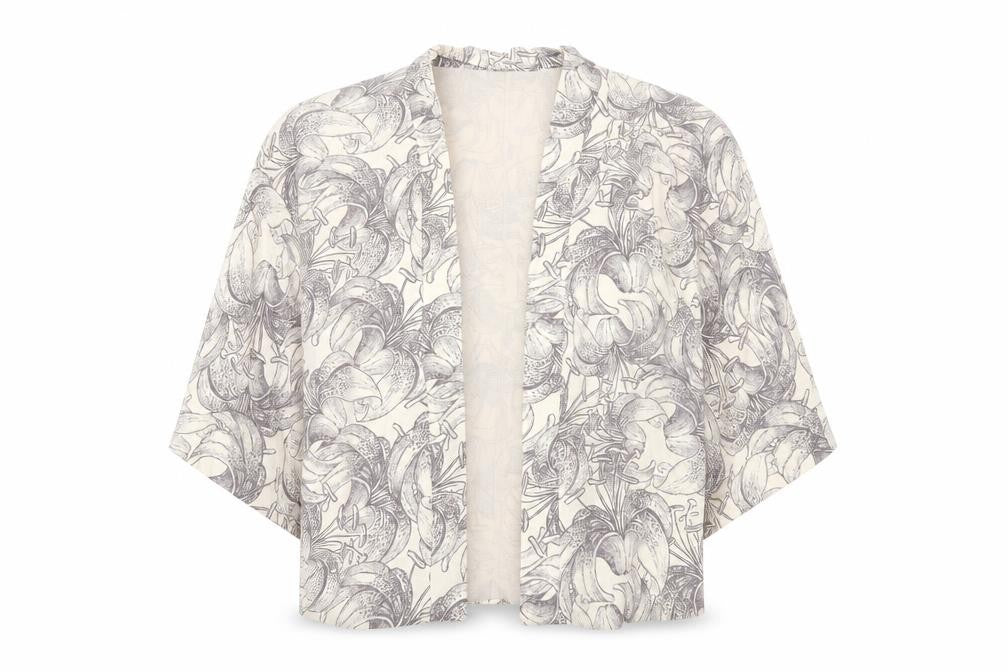 River Island Womens Beige Floral Jacket Size 8