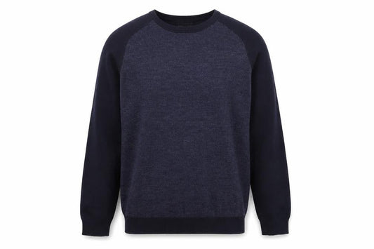 Red Herring Mens Blue Round Neck Acrylic Pullover Jumper Size S