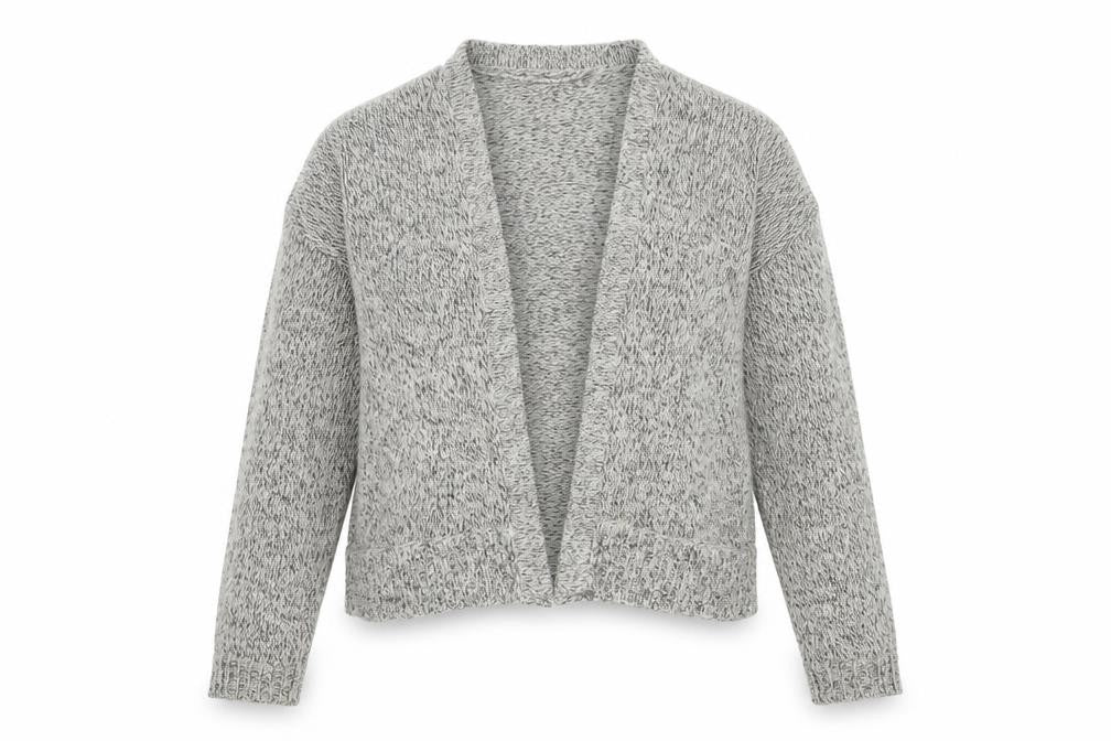 VERO MODA Womens Beige V-Neck Acrylic Cardigan Jumper Size M