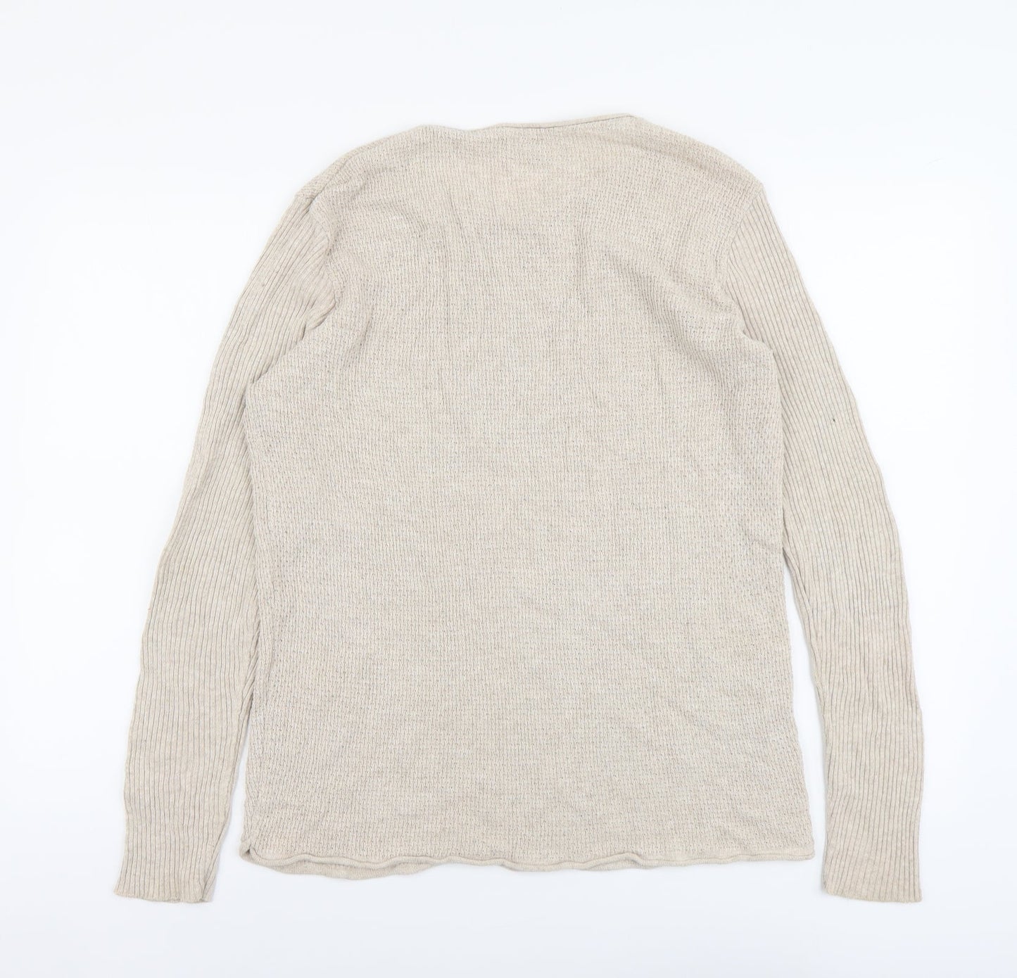 River Island Womens Pink Round Neck Acrylic Pullover Jumper Size M