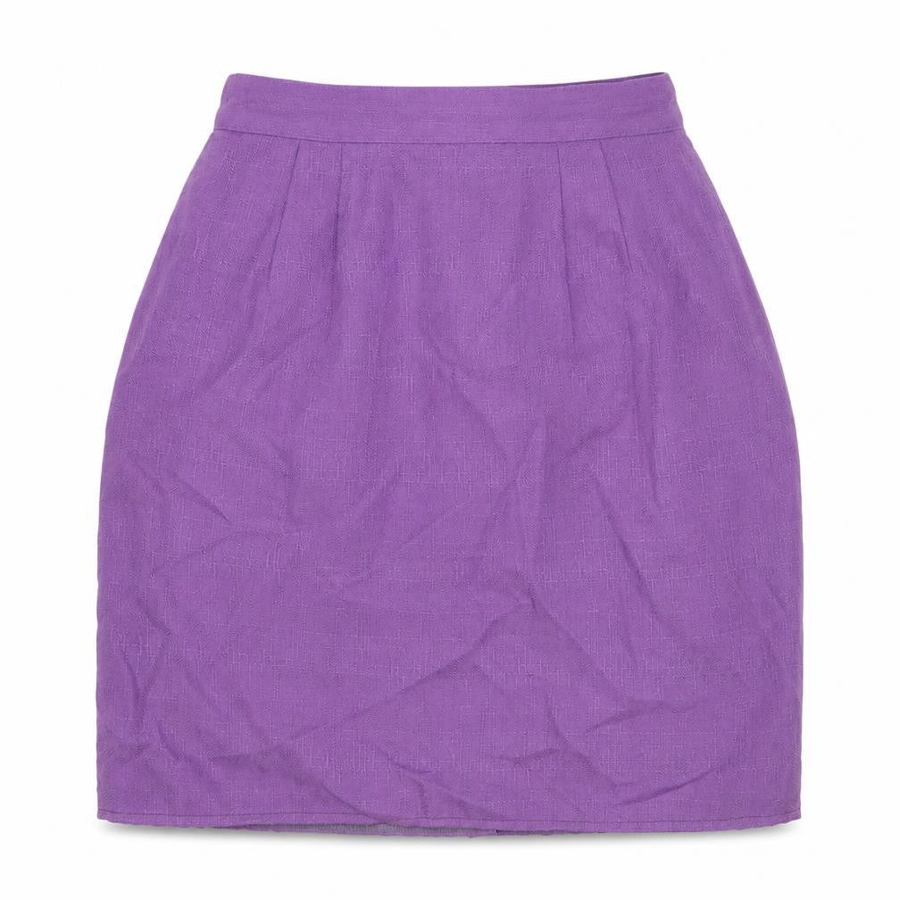 Amanda Smith Womens Purple Polyester Tulip Skirt Size 6 Zip