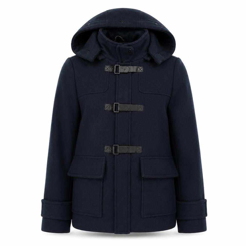 VERO MODA Womens Blue Pea Coat Coat Size S Zip