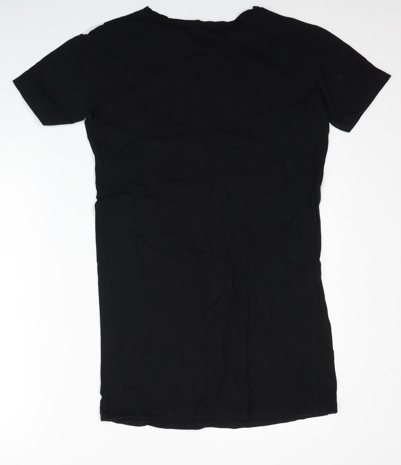 Atmosphere Womens Black Cotton Basic T-Shirt Size 8 Round Neck - Brooklyn New York