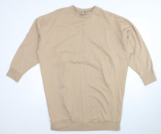ASOS Womens Beige Cotton Pullover Sweatshirt Size 12 Pullover