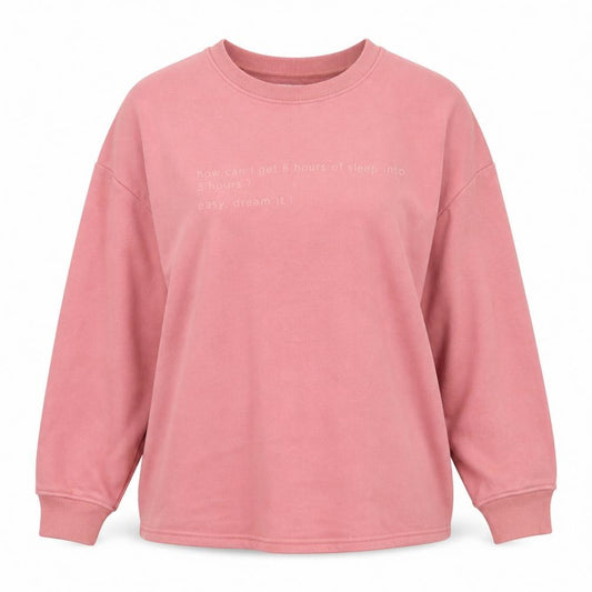 F&F Womens Pink Polyester Pullover Sweatshirt Size 8 Pullover