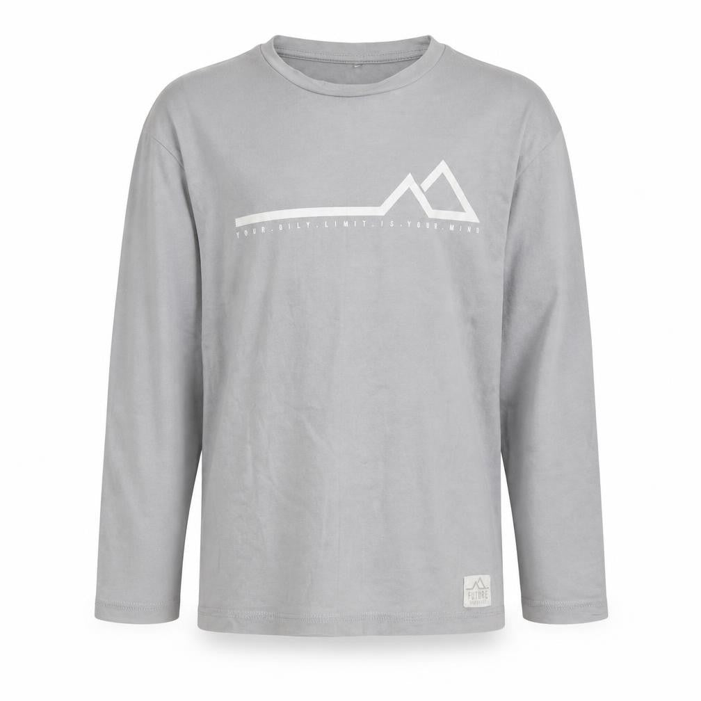 George Boys Grey 100% Cotton Basic Casual Size 5-6 Years Round Neck Pullover