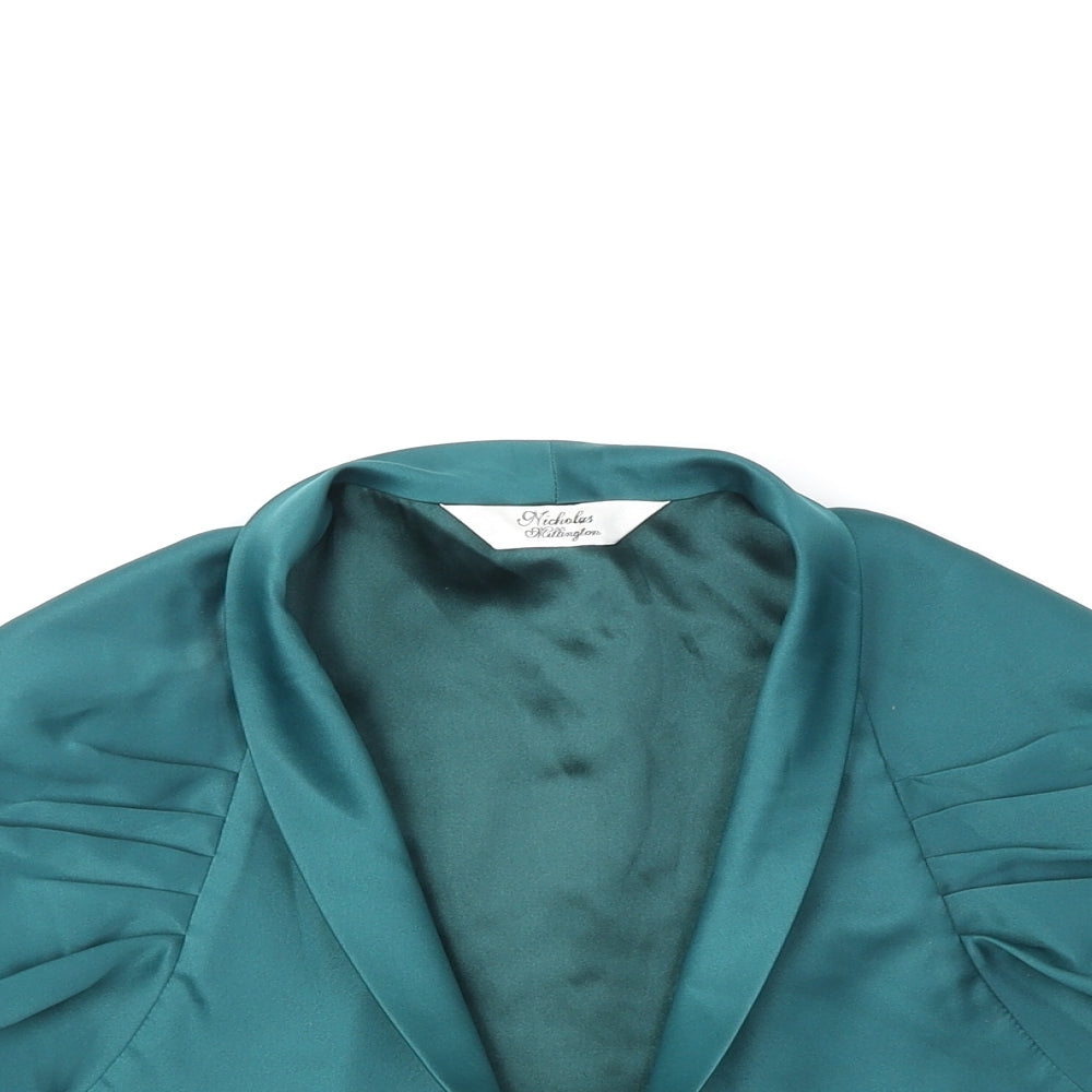 Nicholas Millington Womens Green Jacket Size 18