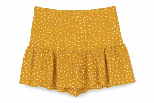 Zara Womens Yellow Polyester Skater Skirt Size S Zip