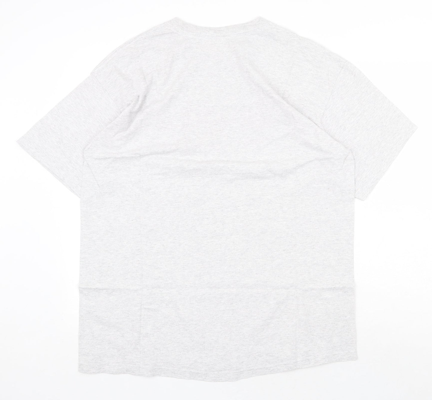 Anvil Womens Grey Cotton Basic T-Shirt Size XL Round Neck - United We Stand