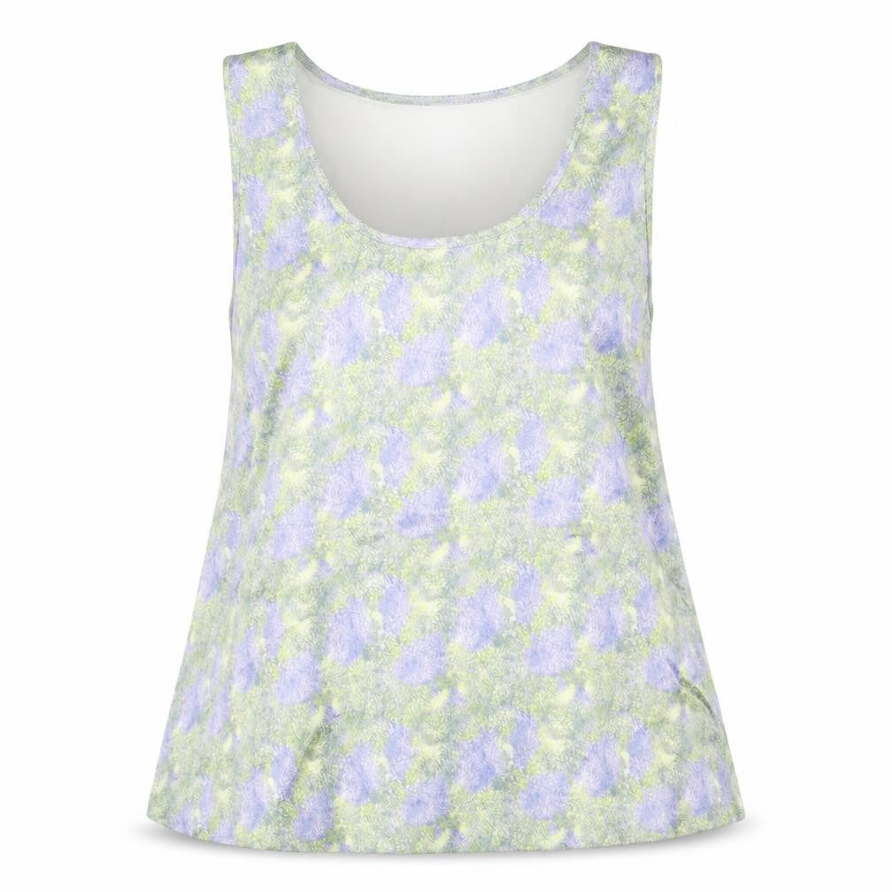 Marks & Spencer Womens Multicoloured Geometric Polyester Basic Tank Size 8 Scoop Neck