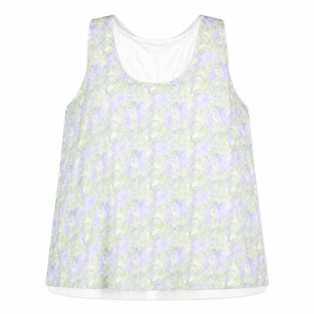 Marks & Spencer Womens Multicoloured Geometric Polyester Basic Tank Size 16 Round Neck