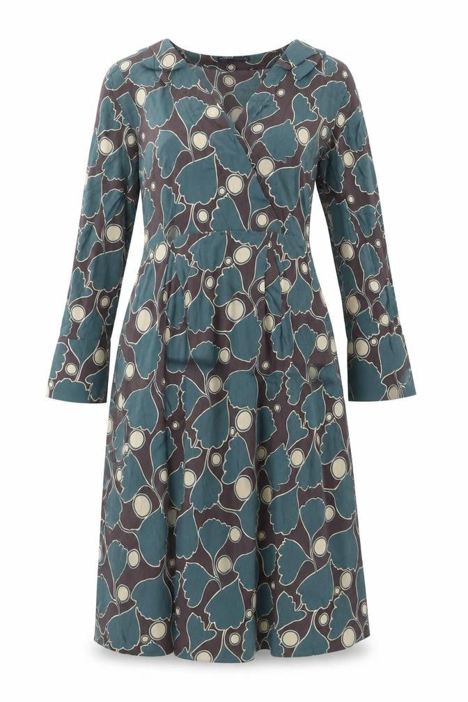 Autograph Womens Multicoloured Geometric Viscose A-Line Size 6 V-Neck Zip