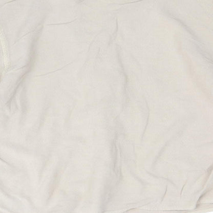 Off Shoot Womens Brown Viscose Basic Button-Up Size S Collared - Size S-M