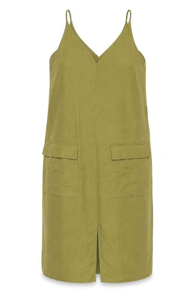 Atmosphere Womens Green Polyester Tank Dress Size 12 V-Neck Pullover