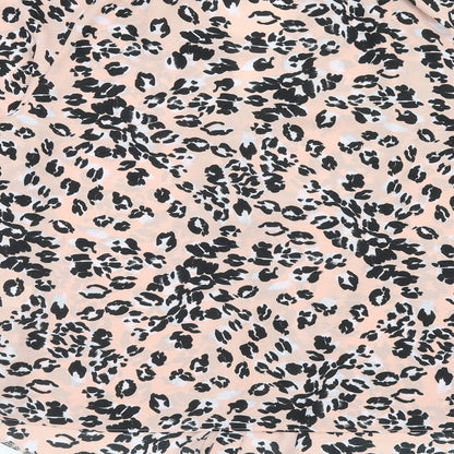 Et Vous Womens Pink Animal Print Polyester Basic Blouse Size 14 V-Neck - Leopard Print