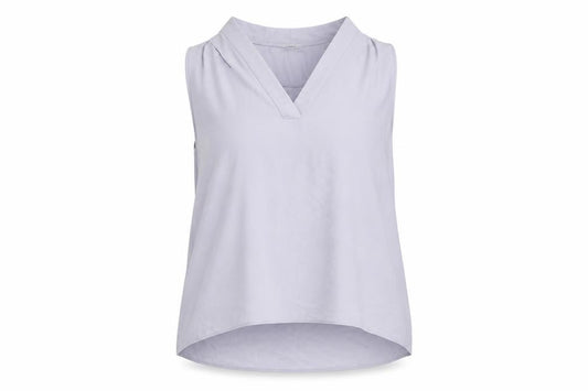 Papaya Womens Purple Polyester Basic Tank Size 12 V-Neck