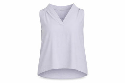 Papaya Womens Purple Polyester Basic Tank Size 12 V-Neck