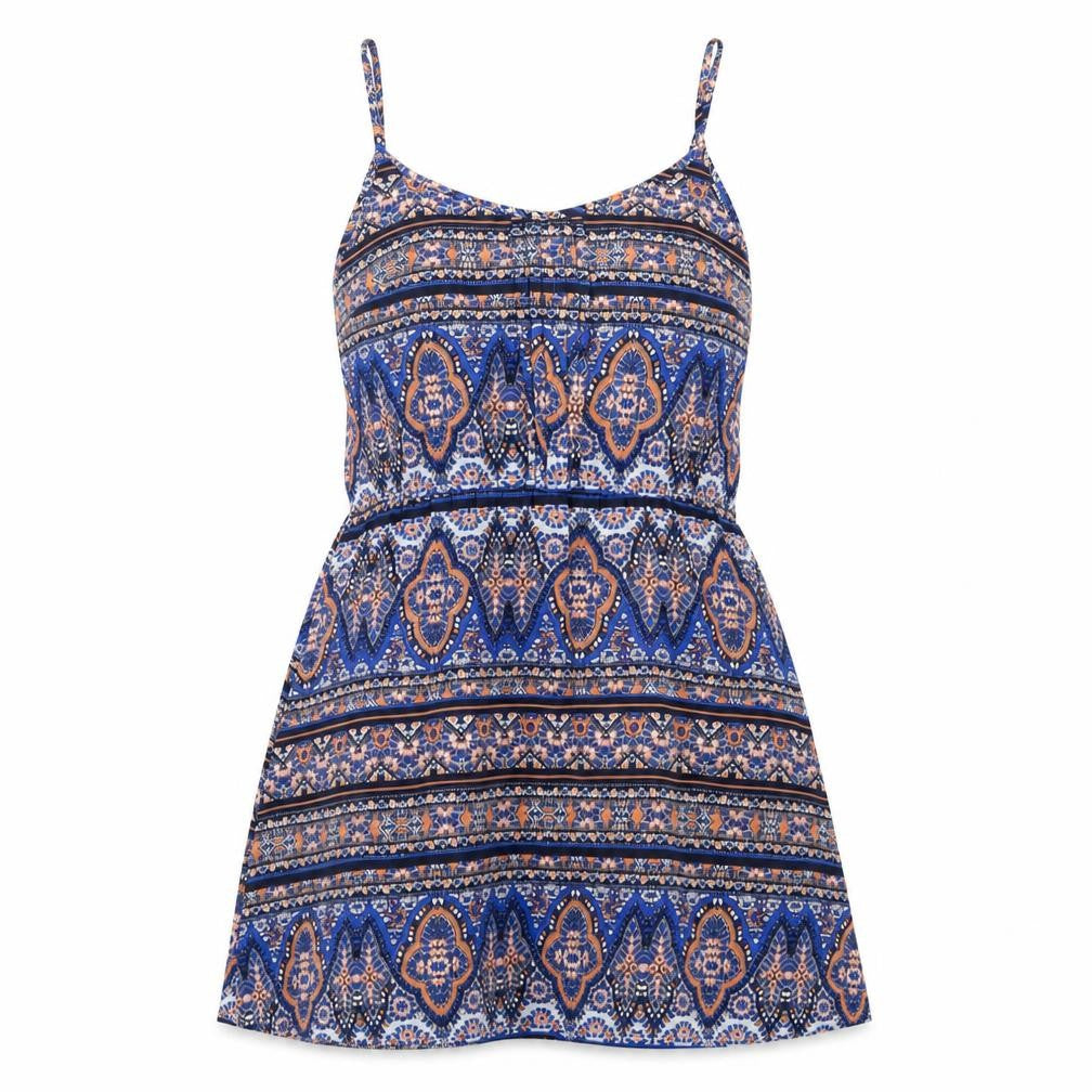 New Look Womens Multicoloured Geometric Polyester A-Line Size 12 Round Neck Pullover
