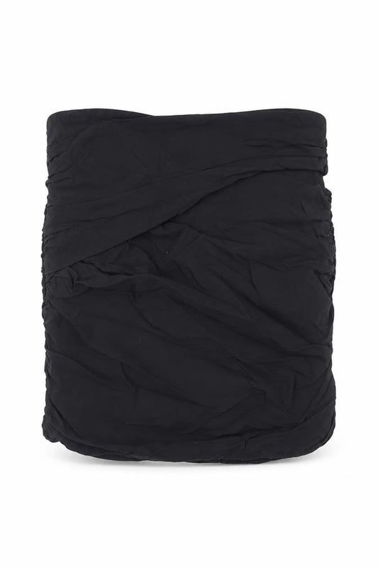 Zara Womens Black Cotton Bandage Skirt Size M Zip