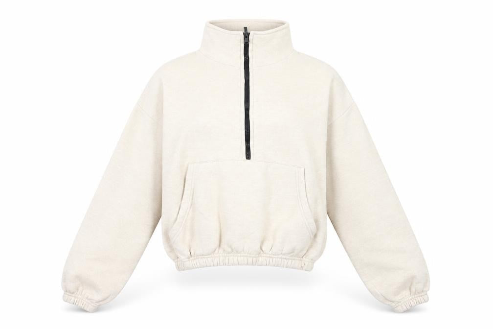 I SAW IT FIRST Womens Beige Cotton Pullover Sweatshirt Size 6 Pullover