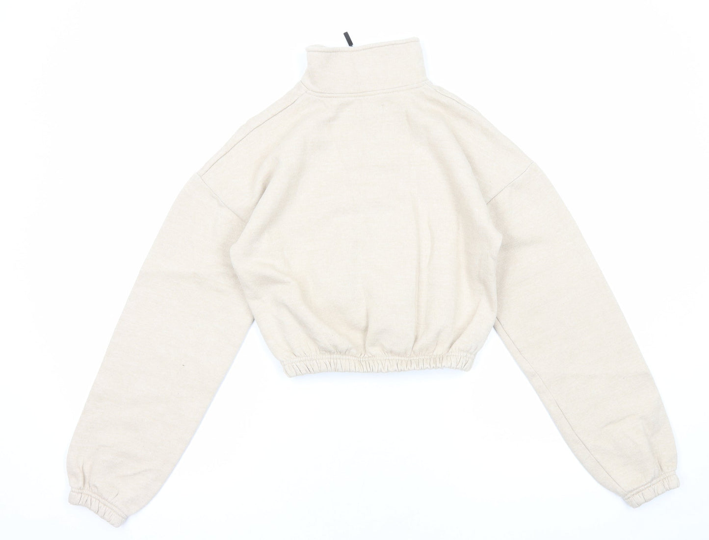 I SAW IT FIRST Womens Beige Cotton Pullover Sweatshirt Size 6 Pullover