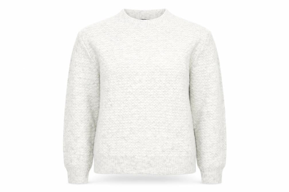 Marks & Spencer Womens Grey Round Neck Acrylic Pullover Jumper Size M