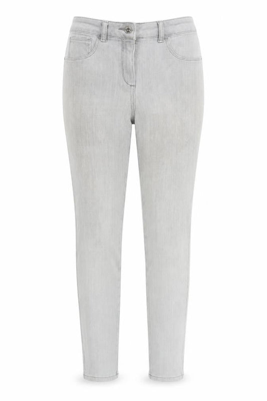 Next Womens Grey Cotton Skinny Jeans Size 10 Regular Zip